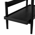 Table d'appoint en chêne noir 45x30x50 cm