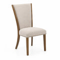 Chaise en bois et tissu Beige 95cm